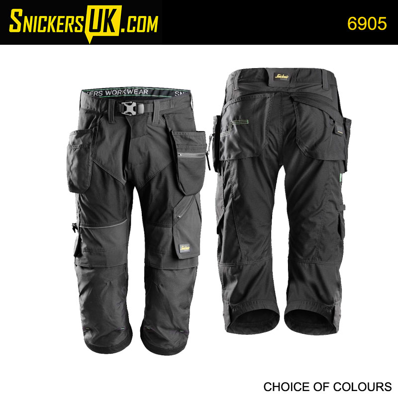 Snickers 6905 FlexiWork 3/4 Pirate Trousers