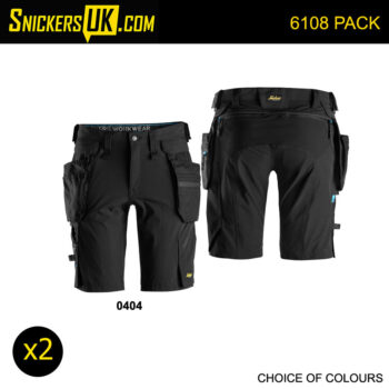 Snickers 6108 LiteWork Detachable Holster Pocket Shorts