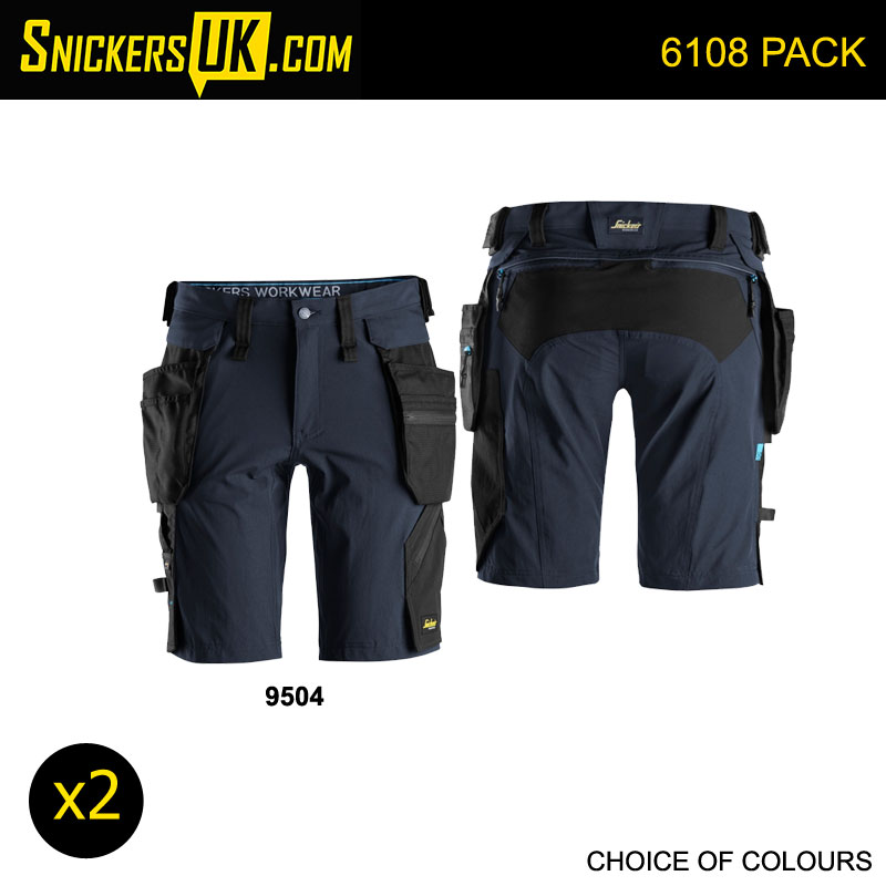 Snickers 6108 LiteWork Detachable Holster Pocket Shorts