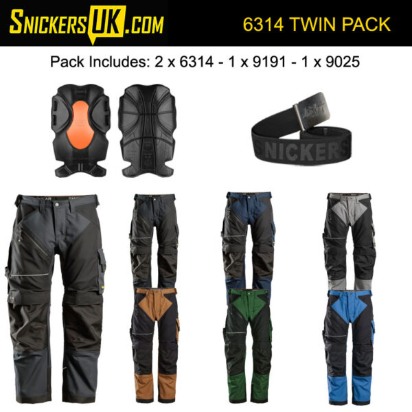 Snickers 6314 Ruffwork Canvas Non Holster Pocket Trousers