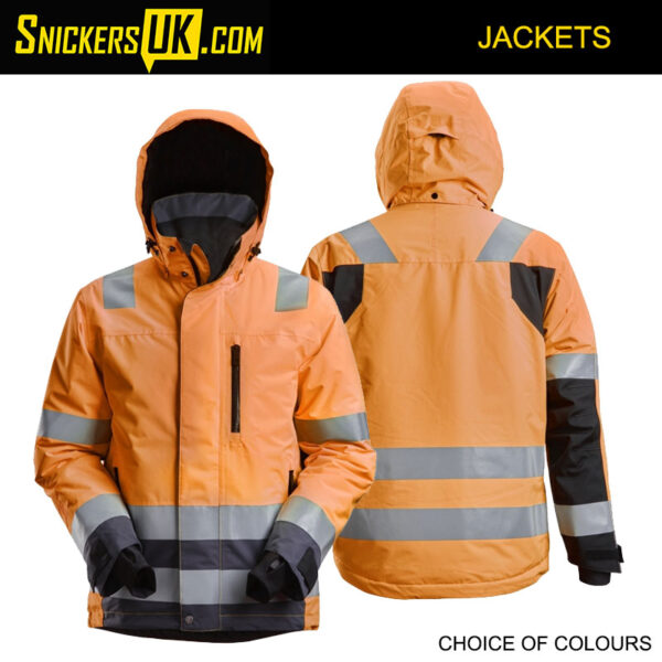 Snickers 1132 AllRoundWork, High-Vis Waterproof 37.5® Insulated Jacket