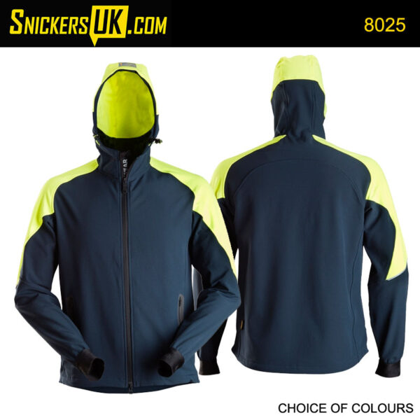 Snickers 8025 FlexiWork Neon Full Zipped Hoodie