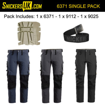 Snickers 6371 AllroundWork Full Stretch Non Holster Pocket Trousers Pack