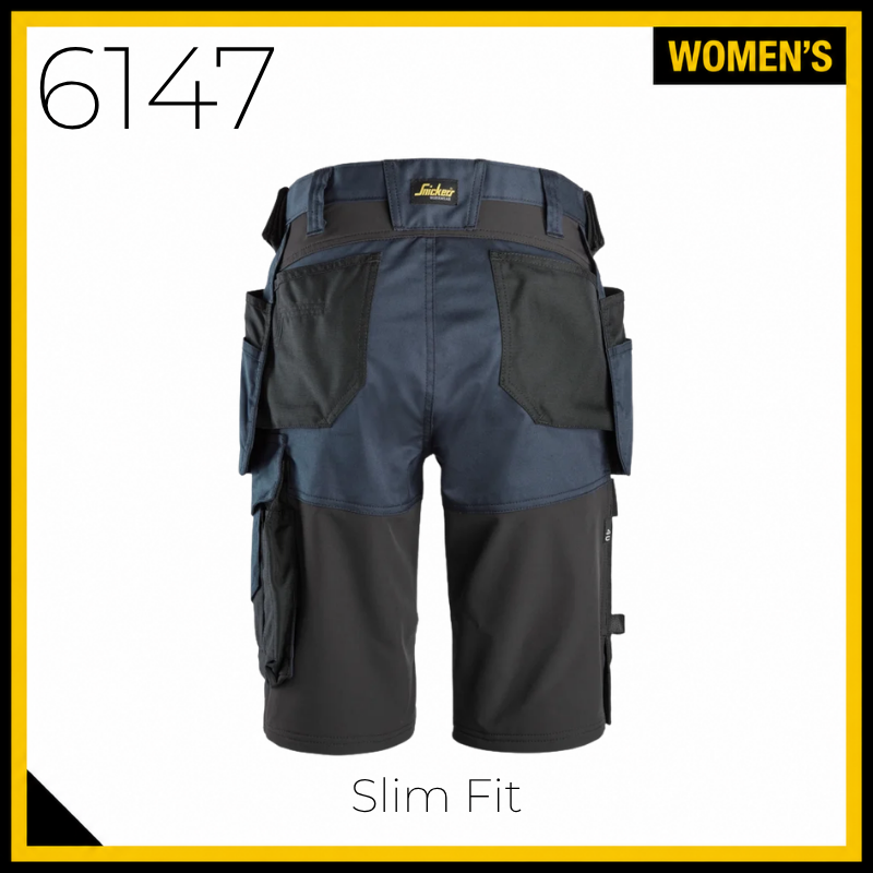 Snickers 6147 AllRoundWork Women's Stretch Holster Pocket Shorts