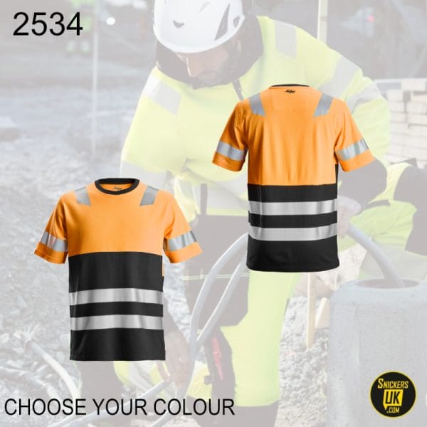 Snickers 2534 AllRoundWork High Vis T Shirt