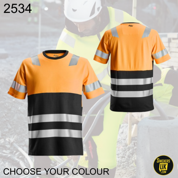 Snickers 2534 AllRoundWork Class 1 High Vis T Shirt