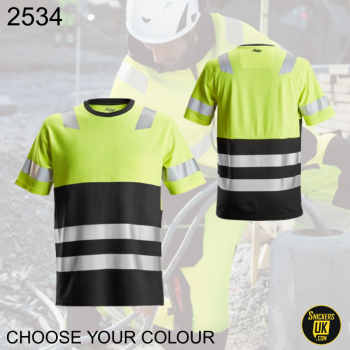 Snickers 2534 AllRoundWork Class 1 High Vis T Shirt