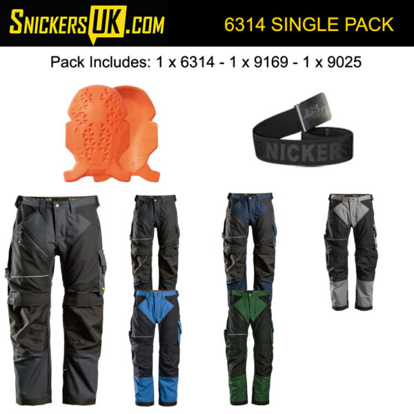 Snickers 6314 Ruffwork Canvas Non Holster Pocket Trousers Pack