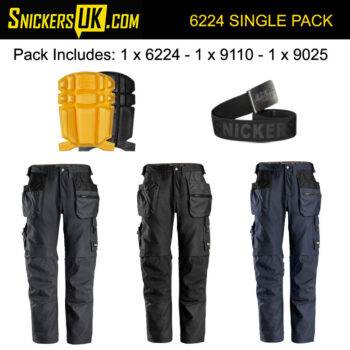 Snickers 6224 AllRoundWork Canvas+ Holster Pocket Trousers Pack