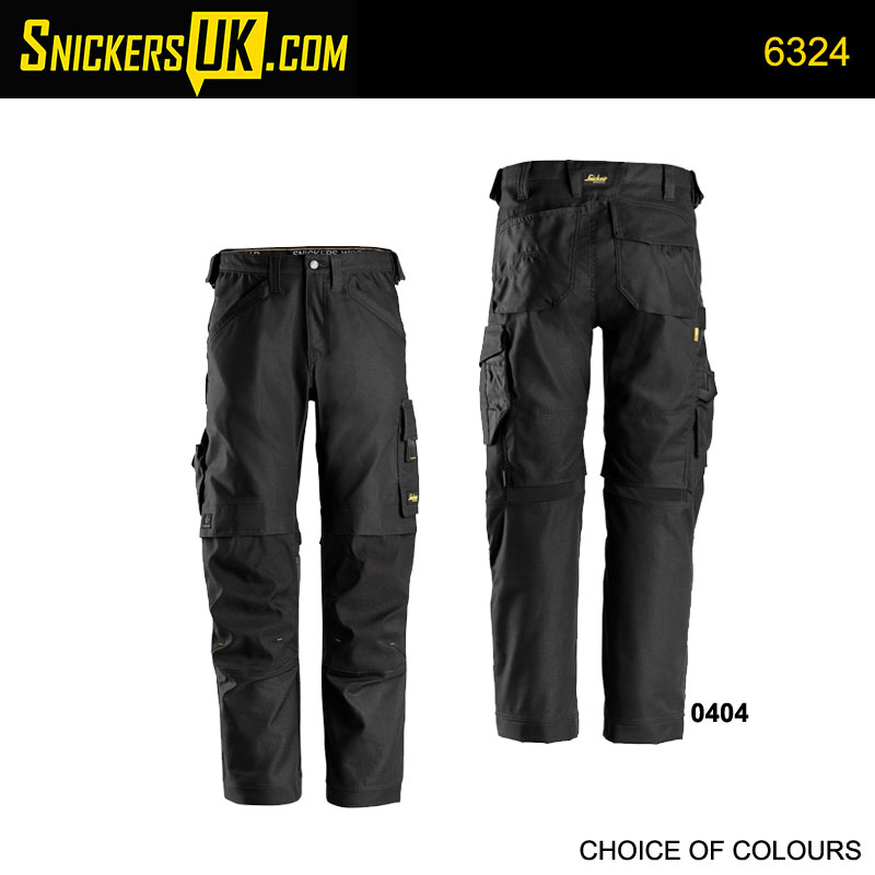 Snickers 6324 AllRoundWork Canvas+ Stretch Work Non Holster Pocket Trousers