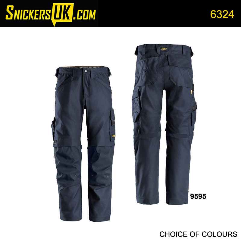 Snickers 6324 AllRoundWork Canvas+ Stretch Work Non Holster Pocket Trousers