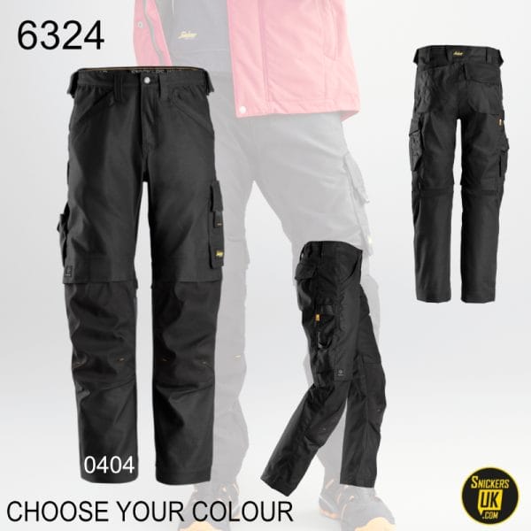 Snickers 6324 AllRoundWork Canvas+ Stretch Work Non Holster Pocket Trousers