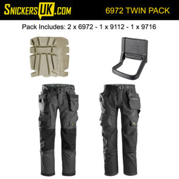 Snickers 6956 FlexiWork Denim Knee Pad Work Trousers SALE 