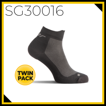 Solid Gear Light Performance Low-Cut Black Socks