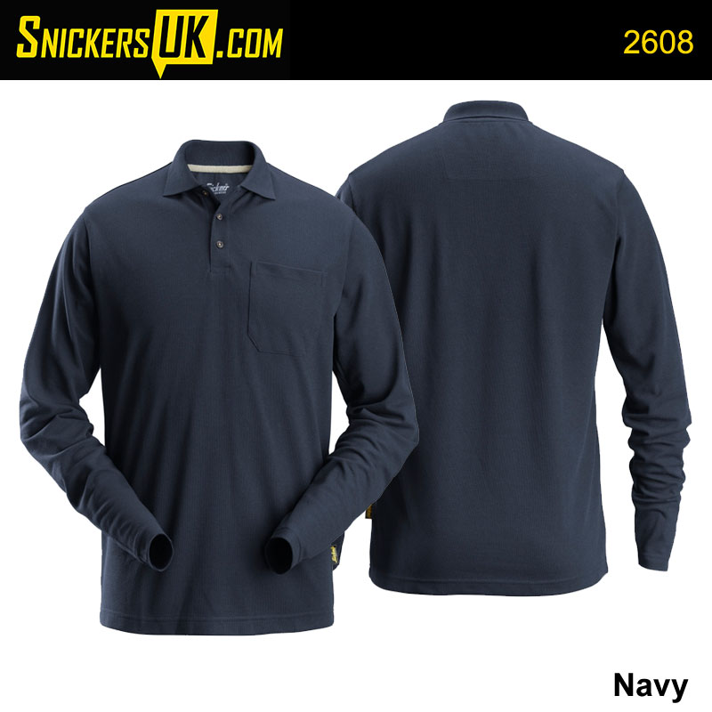 Snickers 2608 Long Sleeve Pique Shirt