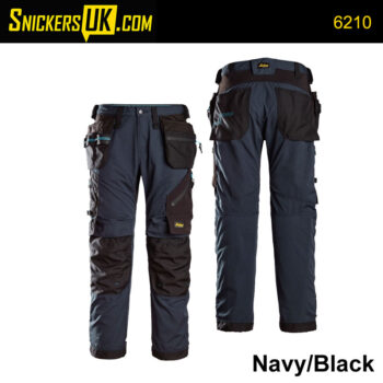 Snickers 62070404054 Work Trousers with Holster Pockets LiteWork 37.5 Size 54 in Black