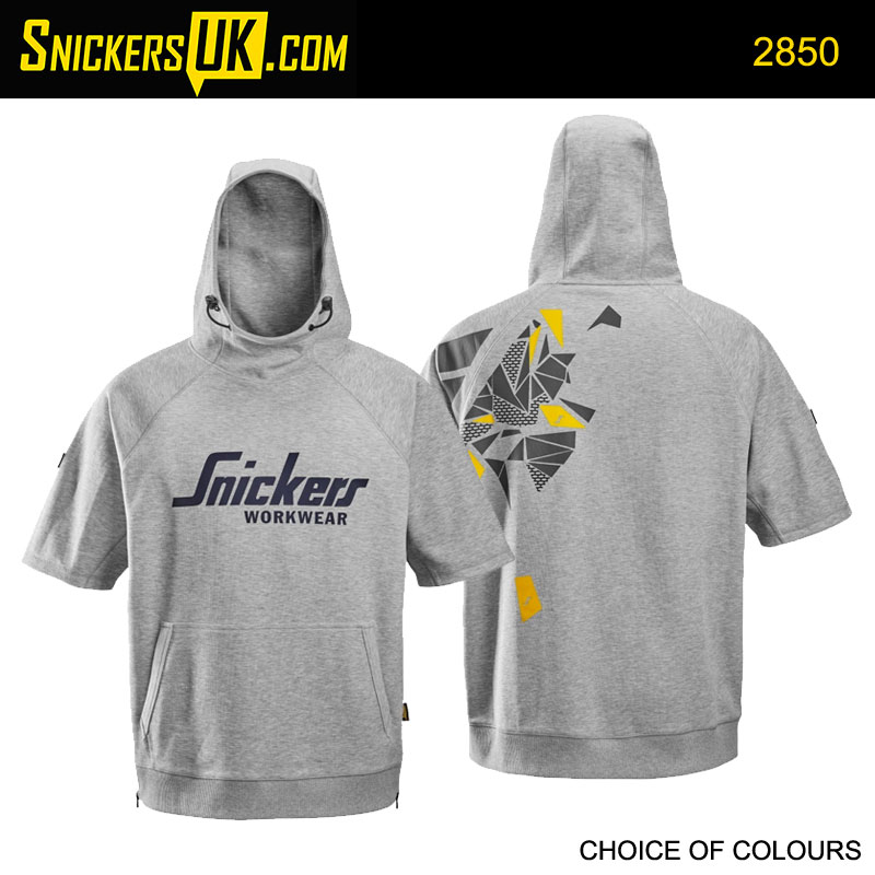 Snickers 2850 Short Sleeve Logo Hoodie