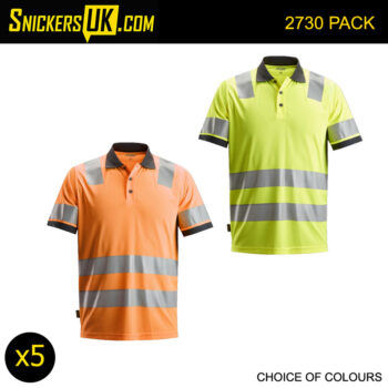 Snickers 2730 AllRoundWork High Vis Polo Shirt Pack