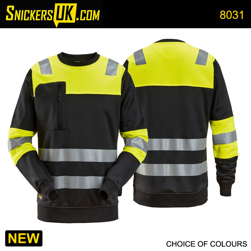 Snickers 8031 High Vis Class 1 Sweatshirt
