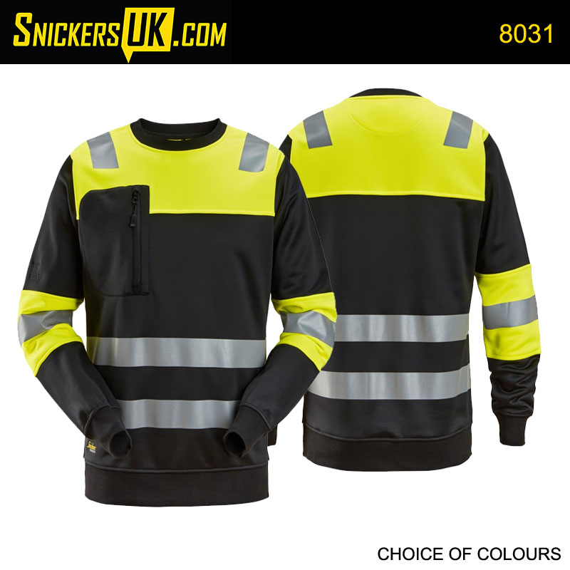 Snickers 8031 High Vis Class 1 Sweatshirt