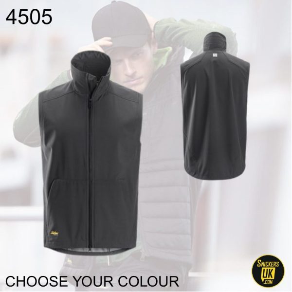 Snickers 4505 AllRoundWork Windproof Soft Shell Vest