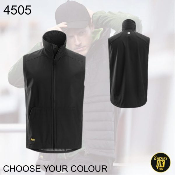 Snickers 4505 AllRoundWork Windproof Soft Shell Vest