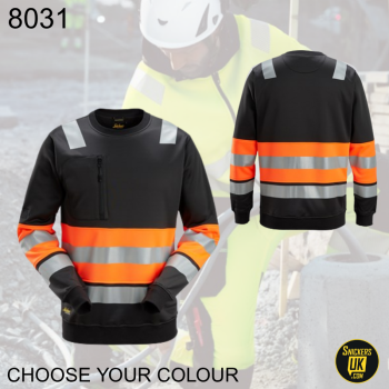 Snickers 8031 High Vis Class 1 Sweatshirt