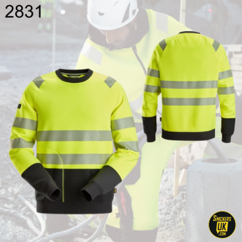 Snickers 2831 High Vis Class 2 Sweatshirt
