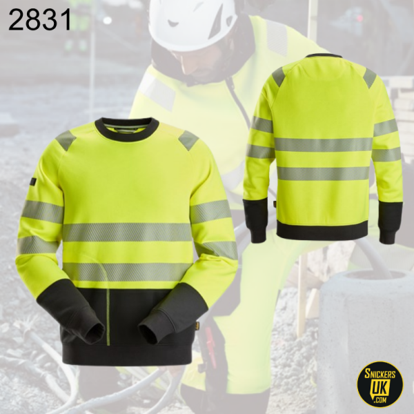 Snickers 2831 High Vis Class 2 Sweatshirt