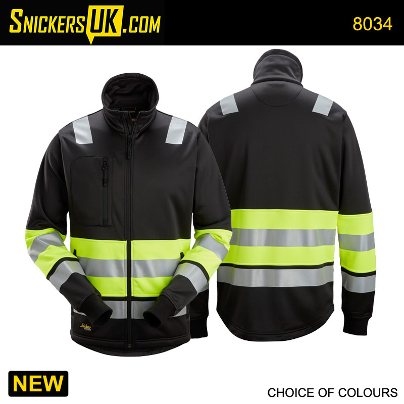 Snickers 8034 High-Vis Class 1 Full Zip Jacket
