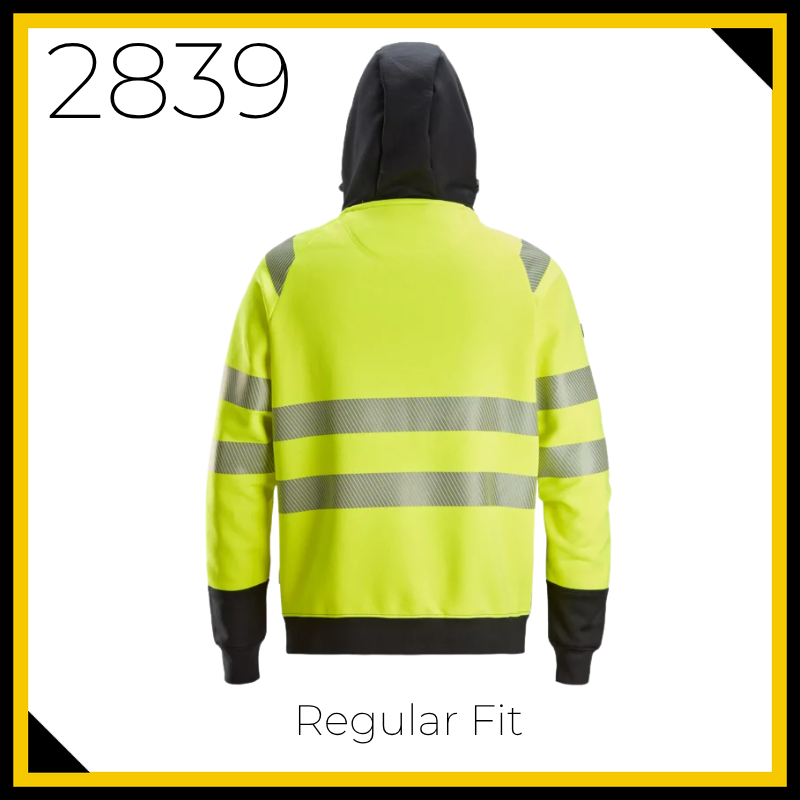 Snickers 2839 High Vis Class 2 Full Zip Hoodie