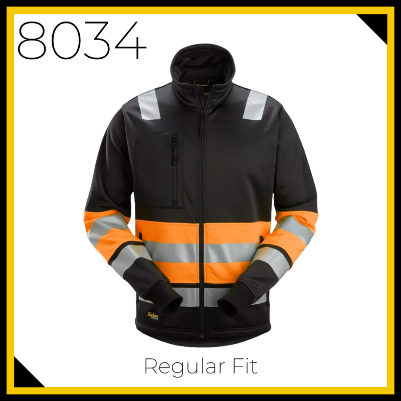 Snickers 8034 High-Vis Class 1 Full Zip Jacket