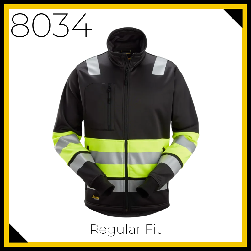 Snickers 8034 High-Vis Class 1 Full Zip Jacket