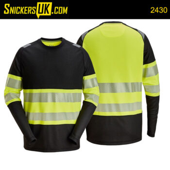 Snickers 2430 High-Vis Class 1 Long Sleeve T-Shirt
