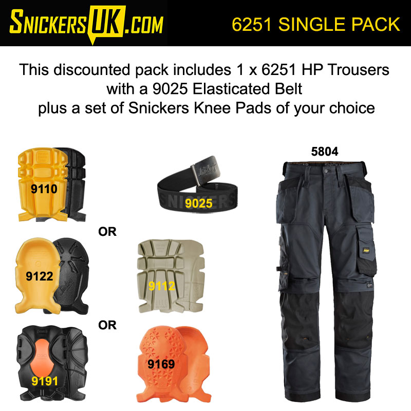 Snickers 6251 AllRoundWork Stretch Loose Fit Holster Pocket Trousers