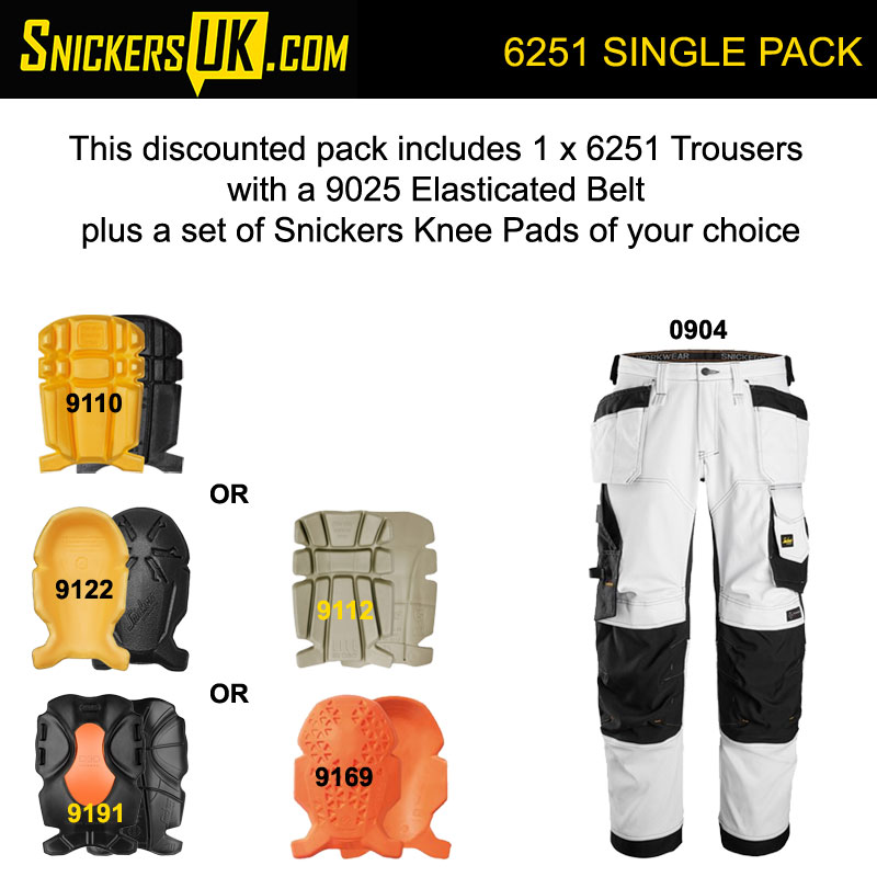 Snickers 6251 AllRoundWork Stretch Loose Fit Holster Pocket Trousers Pack