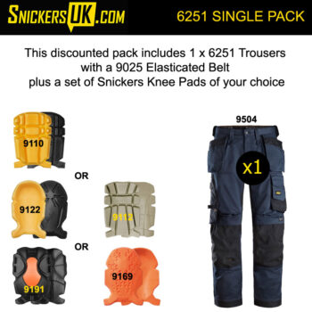 Snickers 6251 AllRoundWork Stretch Loose Fit Trousers