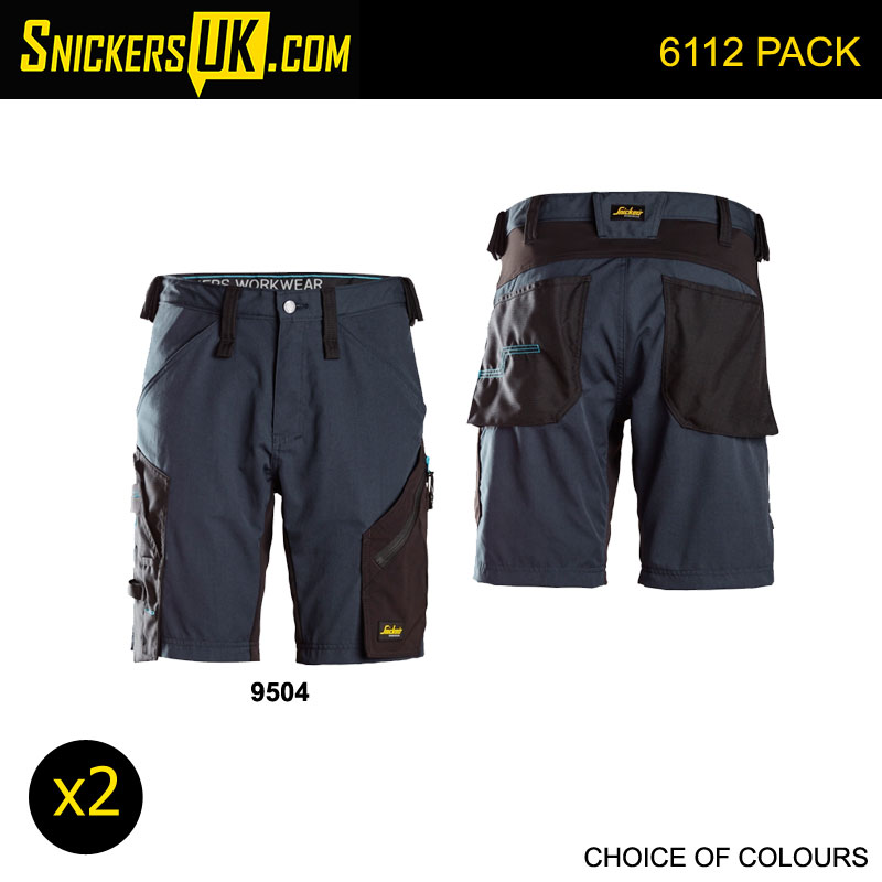 Snickers 6112 LiteWork 37.5 Non Holster Pocket Shorts Pack