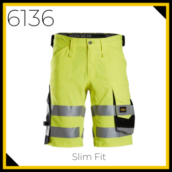 Snickers 6136 High Vis Stretch Non Holster Pocket Shorts