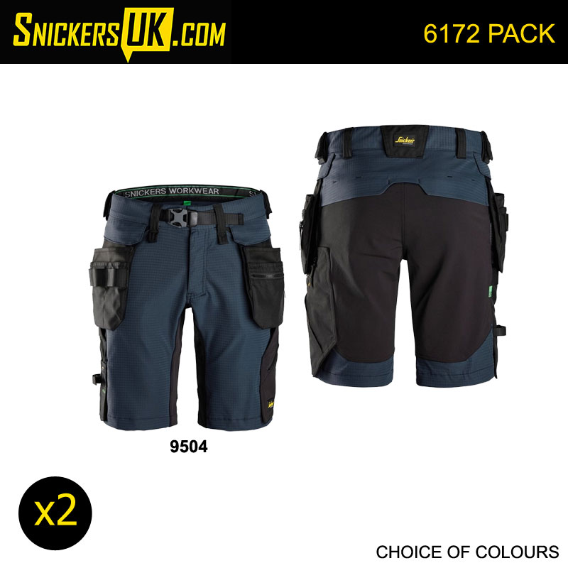 Snickers 6172 FlexiWork Detachable Holster Pockets Shorts Pack