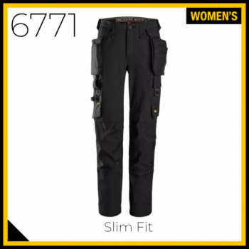 Snickers 6771 AllroundWork Women's Full-Stretch Detachable Holster Pockets Trousers