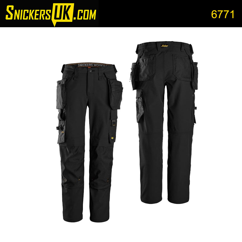 Snickers 6771 AllroundWork Women's Full-Stretch Detachable Holster Pockets Trousers