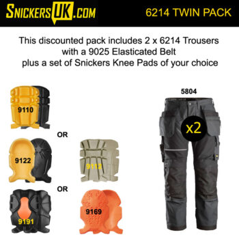 Snickers 6214 RuffWork Canvas+ Holster Pocket Trousers Pack