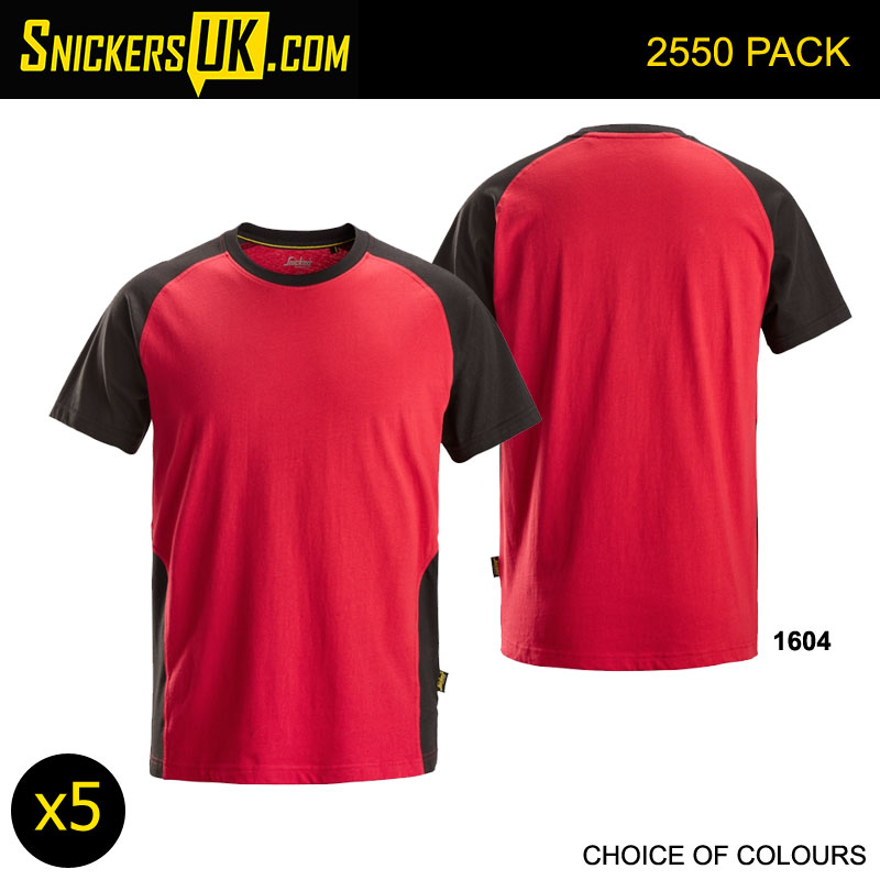 Snickers 2550 Two Coloured T Shirt Pack