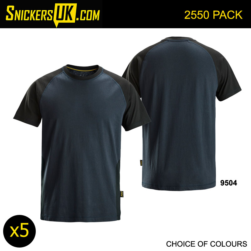 Snickers 2550 Two Coloured T Shirt Pack