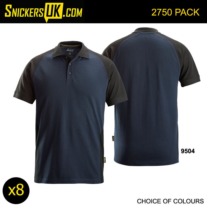 Snickers 2750 Two-Coloured Polo Shirt Pack