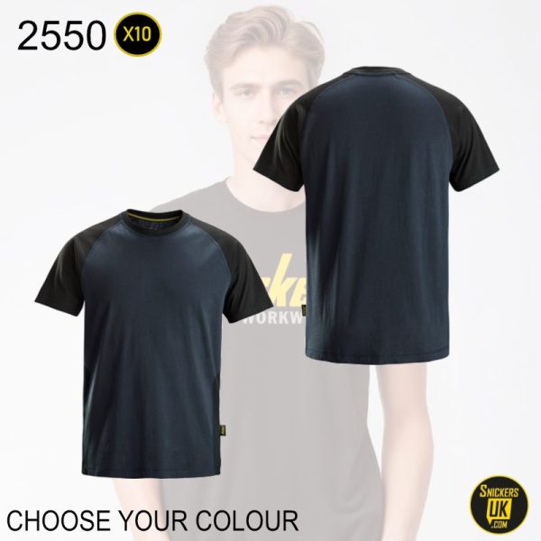 Snickers 2550 Two Coloured T Shirt Pack