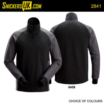 Snickers 2841 Two Coloured Half Zip Sweatshirt