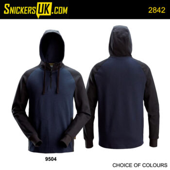 Snickers 2842 Two Coloured Half Zip Hoodie