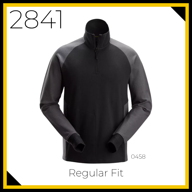 Snickers 2841 Two Coloured Half Zip Sweatshirt